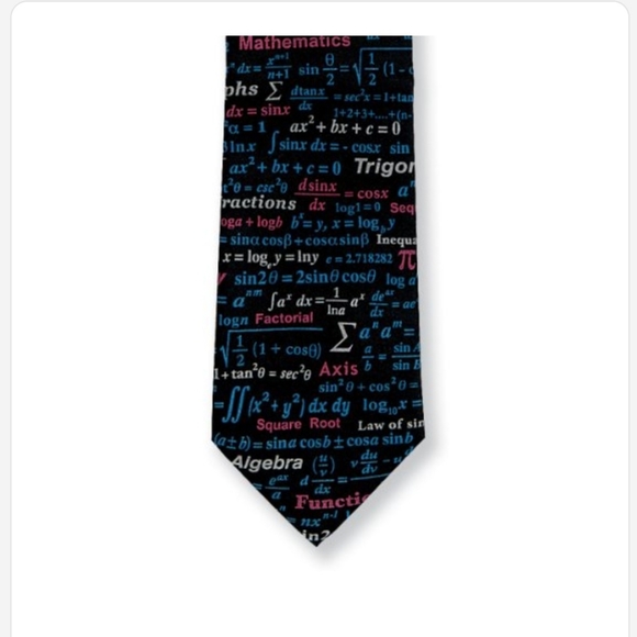 Computer Gear Math Equation Engineer Tie - Picture 4 of 4